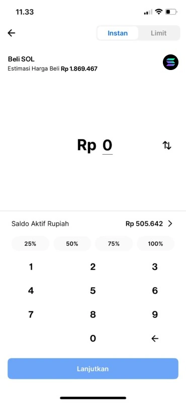 Ilustrasi (diedit dari screenshot resmi Pintu): beli SOL, isi nominal Rupiah. Angka/harga hanya contoh.